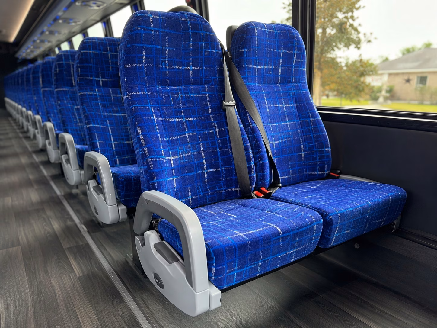 jackson charter bus rental interior