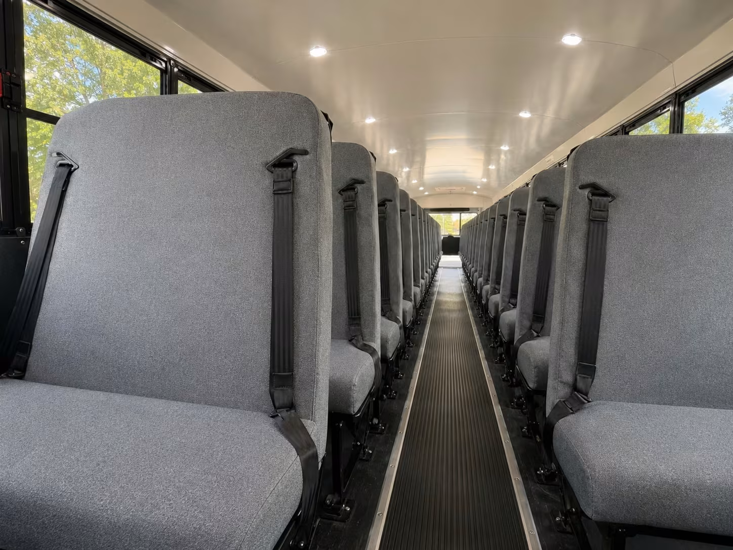 school bus inside
