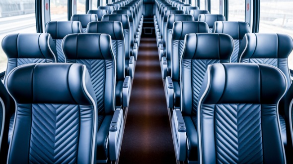 jackson 55 passenger charter bus inside